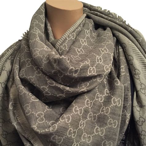 foulard gucci grigio|Sciarpe e foulard Gucci donna .